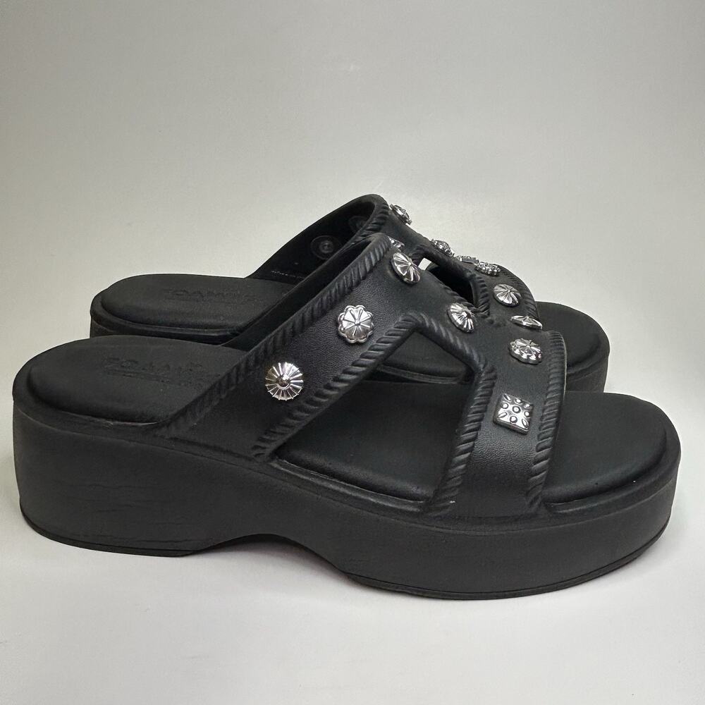 Skechers Foamies Rave Platform Sandals Women's Size 8 Goth Summer Sketchers